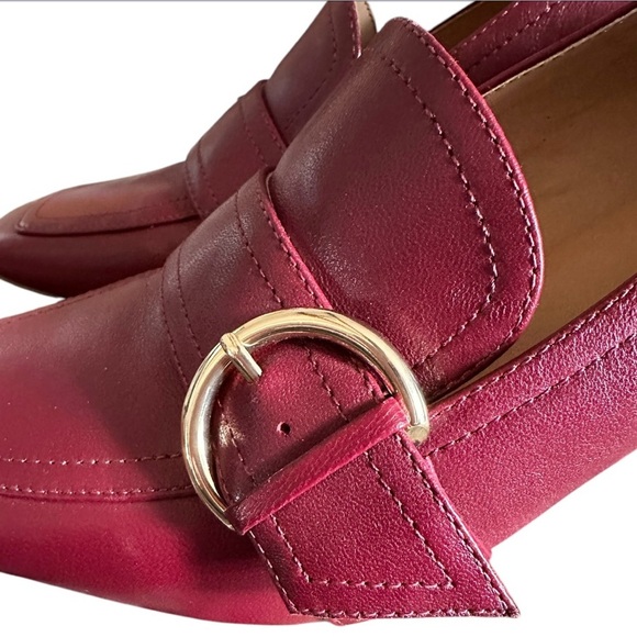 Marc Fisher Oralin heeled Loafer. Burgundy size 8.5. - Picture 4 of 8